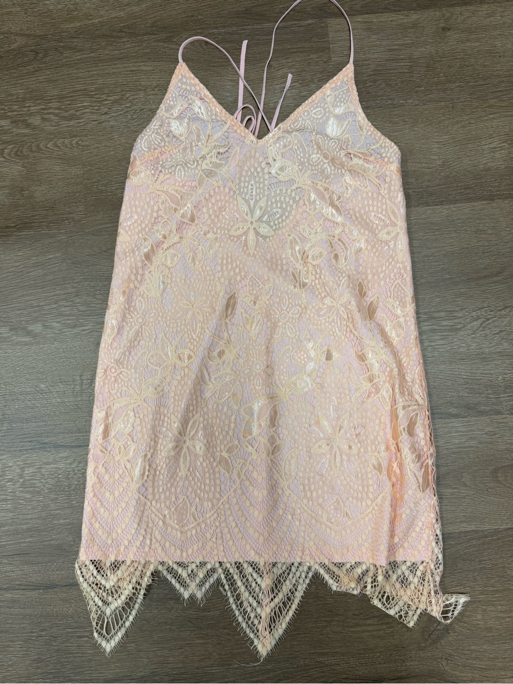 Lush Peach Lace dress